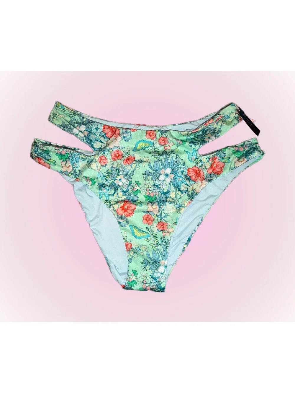 Womens New Victoria's Secret PINK Bikini Bottoms | Double Strap | XL Extra Large